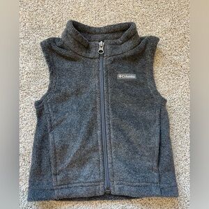 Baby Columbia Charcoal Fleece Vest- Size 6/12m